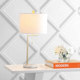 Alyssa 24.5" Metal/Marble LED Table Lamp - JONATHAN Y