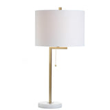 Alyssa 24.5" Metal/Marble LED Table Lamp - JONATHAN Y