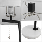 Alyssa 24.5" Metal/Marble LED Table Lamp - JONATHAN Y