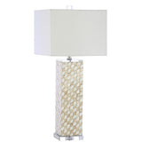 Daniel 30.5" Seashell/Crystal LED Table Lamp - JONATHAN Y