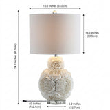 Seashell Rosette 24" LED Table Lamp Cream – DIM