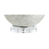 Zuri 23.5" Capiz Seashell Sphere LED Table Lamp - JONATHAN Y