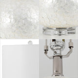 Zuri 23.5" Capiz Seashell Sphere LED Table Lamp