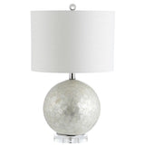 Zuri 23.5" Capiz Seashell Sphere LED Table Lamp - JONATHAN Y