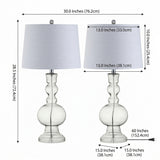 Genie 28.5" Glass LED Table Lamp Set 2 Clear (Set of 2) – DIM