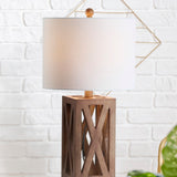 Stewart 21.5" Wood LED Table Lamp - JONATHAN Y