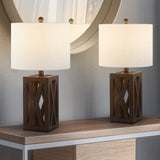 Stewart 21.5" Wood LED Table Lamp - JONATHAN Y