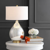 Sasha 30.75" Glass/Metal LED Table Lamp - JONATHAN Y
