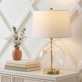 Rae 26.5" Glass/Metal LED Table Lamp