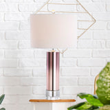 Edward 27" Glass/Crystal LED Table Lamp - JONATHAN Y