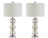 Bella 27" Glass Triple Sphere LED Table Lamp - JONATHAN Y