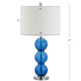 Bella 27" Glass Triple Sphere LED Table Lamp Set 2