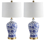 Jennifer 25.25" Ceramic/Metal LED Table Lamp Set 2