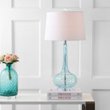 Bette 28.5" Glass Teardrop LED Table Lamp Set 2