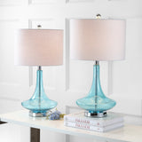 Cecile 25.5" Glass Teardrop LED Table Lamp - JONATHAN Y