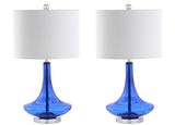 Cecile 25.5" Glass Teardrop LED Table Lamp - JONATHAN Y