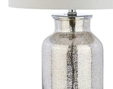 Emilia 24.5" Trellis Pattern Glass LED Table Lamp - JONATHAN Y