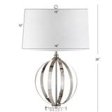 Logan 26" Metal Orb LED Table Lamp - JONATHAN Y