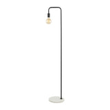 Vega 60" Minimalist Edison Metal/Marble Floor Lamp - JONATHAN Y