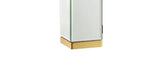 Lila 27" Mirror/Iron Hidden Jewelry Box Mirrored Column LED Table Lamp - JONATHAN Y