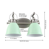Phineas Farmhouse Bohemian Iron LED Vanity - JONATHAN Y