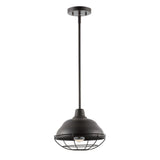 Levi Industrial Farmhouse Iron LED Pendant - JONATHAN Y