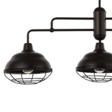Levi Industrial Farmhouse Iron LED Pendant - JONATHAN Y