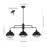 Levi Industrial Farmhouse Iron LED Pendant - JONATHAN Y
