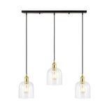 Cooper 25.5" Farmhouse Contemporary Glass Linear LED Pendant - JONATHAN Y