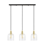 Cooper 25.5" Farmhouse Contemporary Glass Linear LED Pendant - JONATHAN Y