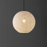 Lacey Bohemian Minimalist Iron/Rope Woven Globe LED Pendant