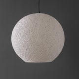 Lacey Bohemian Minimalist Iron/Rope Woven Globe LED Pendant