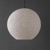 Lacey Bohemian Minimalist Iron/Rope Woven Globe LED Pendant