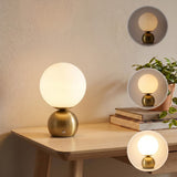 Fatima 9.5 in. Modern Minimalist Metal Rechargeable Integrated Dimmable LED Table Lamp with Touch Sensor