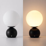 Fatima 9.5 in. Modern Minimalist Metal Rechargeable Integrated Dimmable LED Table Lamp with Touch Sensor