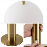 Imani 12.3 in. Modern Metal Rechargeable Integrated Dimmable LED Table Lamp with Touch Sensor