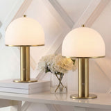 Imani 12.3 in. Modern Metal Rechargeable Integrated Dimmable LED Table Lamp with Touch Sensor