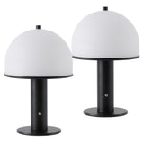Imani 12.3 in. Modern Metal Rechargeable Integrated Dimmable LED Table Lamp with Touch Sensor