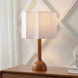 Lisbet 21" Mid-Century Modern Tubular Gourd Resin LED Table Lamp with Octagonal Shade