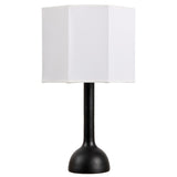 Lisbet 21" Mid-Century Modern Tubular Gourd Resin LED Table Lamp with Octagonal Shade