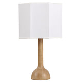Lisbet 21" Mid-Century Modern Tubular Gourd Resin LED Table Lamp with Octagonal Shade
