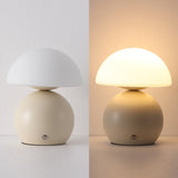 Kanya 7.3 in. Modern Minimalist Metal and Glass Rechargeable Integrated Touch Sensor Dimmable LED Table Lamp