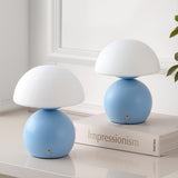 Kanya 7.3 in. Modern Minimalist Metal and Glass Rechargeable Integrated Touch Sensor Dimmable LED Table Lamp