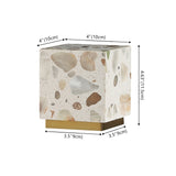 Lara 4.63" Modern Glam Terrazzo Rechargeable/Cordless Dimmable Integrated LED Mini Table Lamp with Touch Sensor Set 2