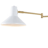 Hygge 16" Swing Arm Modern Midcentury Iron USB Charging Port LED Sconce - JONATHAN Y