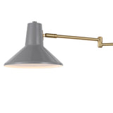 Hygge 16" Swing Arm Modern Midcentury Iron USB Charging Port LED Sconce - JONATHAN Y