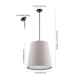 Arden 18" Farmhouse Bohemian Iron LED Pendant - JONATHAN Y