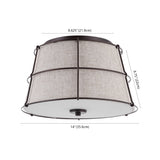 Silas Rustic Farmhouse LED Flush Mount - JONATHAN Y