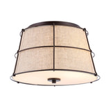 Silas Rustic Farmhouse LED Flush Mount - JONATHAN Y