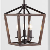 Oria 10" Iron Farmhouse Industrial Lantern LED Pendant - JONATHAN Y